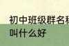 初中班级群名称大全 初中班级群名称叫什么好