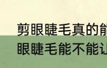 剪眼睫毛真的能让眼睫毛变长吗? 剪眼睫毛能不能让眼睫毛变长