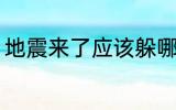 地震来了应该躲哪里 地震躲哪里合适