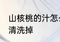 山核桃的汁怎么清洗 山核桃的汁如何清洗掉