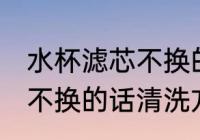 水杯滤芯不换的话怎么清洗 水杯滤芯不换的话清洗方法