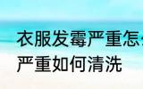衣服发霉严重怎么洗掉霉斑 衣服发霉严重如何清洗