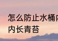 怎么防止水桶内长青苔 如何防止水桶内长青苔