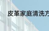 皮革家庭清洗方法 皮革如何清洗