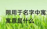 朔用于名字中寓意好吗 朔用于名字中寓意是什么