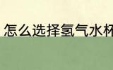 怎么选择氢气水杯 如何选择氢气水杯