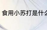 食用小苏打是什么 食用小苏打的介绍