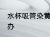 水杯吸管染黄怎么办 水杯吸管染黄咋办