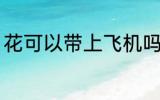 花可以带上飞机吗 花能不能带上飞机