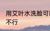 用艾叶水洗脸可以吗 用艾叶水洗脸行不行