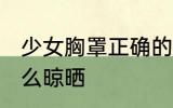 少女胸罩正确的晾晒方法 少女胸罩怎么晾晒