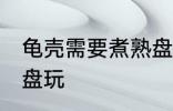 龟壳需要煮熟盘玩吗 龟壳要不要煮熟盘玩