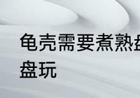 龟壳需要煮熟盘玩吗 龟壳要不要煮熟盘玩