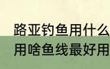 路亚钓鱼用什么鱼线最好用 路亚钓鱼用啥鱼线最好用